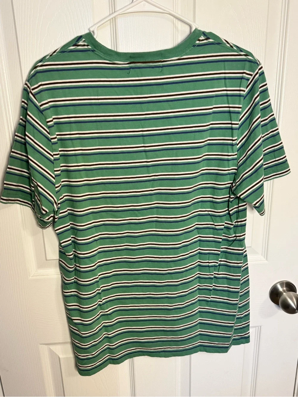 Ralph Lauren Green Striped Pocket Tee